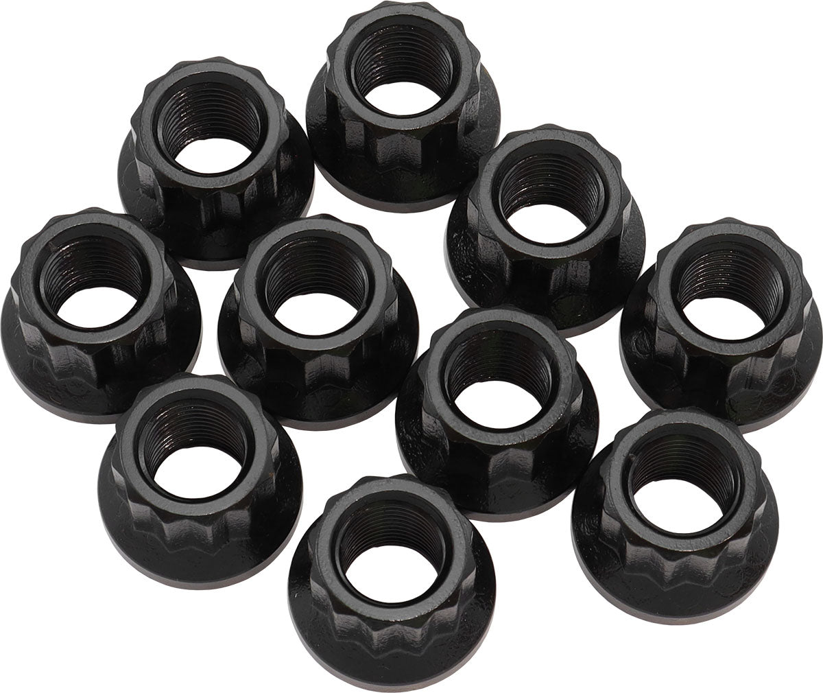 1/2" UNF Nut .958" Head 17mm 10 Pack 1/2"-20 12 Point Head 8740 AF34-32-0011 - Aeroflow