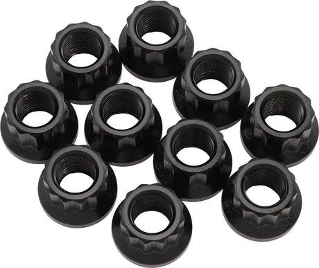 1/2" UNF Nut .958" Head 17mm 10 Pack 1/2"-20 12 Point Head 8740 AF34-32-0011 - Aeroflow