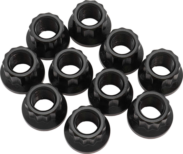 1/2" UNF Nut .958" Head 17mm 10 Pack 1/2"-20 12 Point Head 8740 AF34-32-0011 - Aeroflow