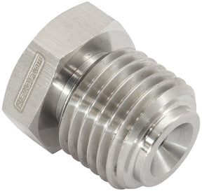 Inverted Flare Hex Port Plug 9/16-18 Stainless Steel AF349-06 - Aeroflow