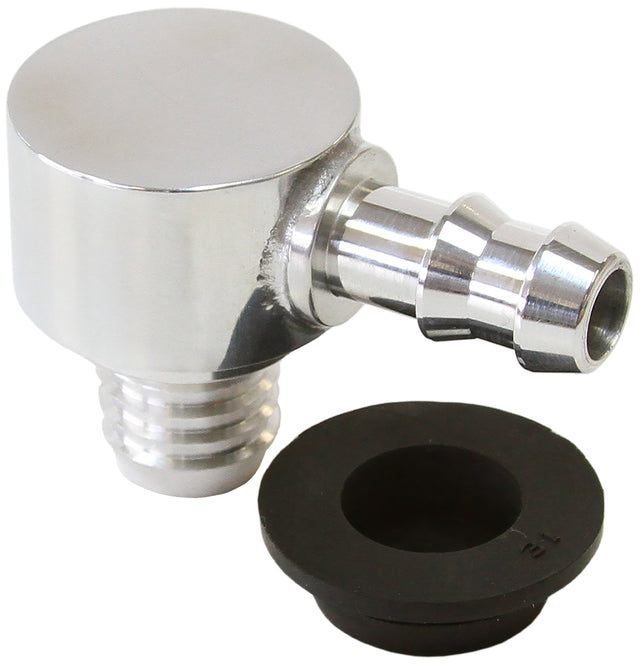 Billet Booster Valve Universal 21mm / 13/16" Hole To 3/8 Barb AF350-01 - Aeroflow