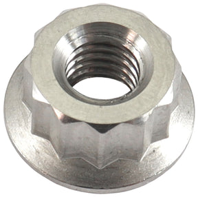M6 x 1.00mm Titanium Nut 12 Point Single M6 x 1.00 AF3501-0010 - Aeroflow