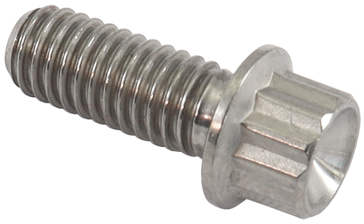 M6 x 1.00 Titanium Bolt 15mm UHL12 Point Single M6 x 1.00mm AF3501-0590 - Aeroflow