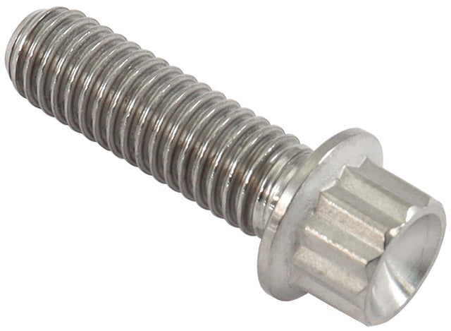 M6 x 1.00 Titanium Bolt 20mm UHL12 Point Single M6 x 1.00mm AF3501-0787 - Aeroflow