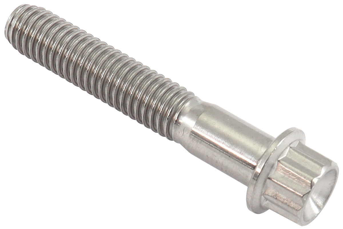 M6 x 1.00 Titanium Bolt 35mm UHL12 Point Single M6 x 1.00mm AF3501-1377 - Aeroflow