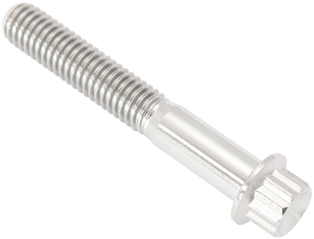 M6 x 1.00 Titanium Bolt 40mm UHL12 Point Single M6 x 1.00mm AF3501-1574 - Aeroflow