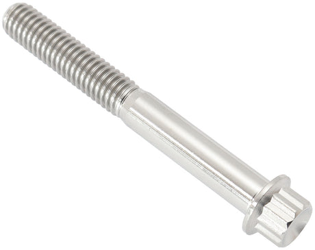M6 x 1.00 Titanium Bolt 50mm UHL12 Point Single M6 x 1.00mm AF3501-1968 - Aeroflow