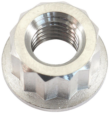 M8 x 1.25mm Titanium Nut 12 Point Single M8 x 1.25 AF3502-0010 - Aeroflow