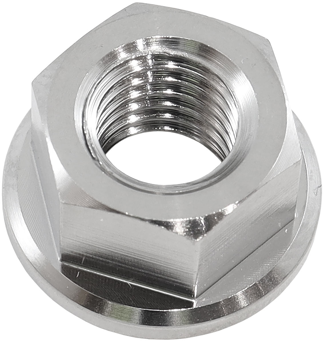 M8 x 1.25mm Titanium Hex Nut 6 Point Single M8 x 1.25 AF3502-0020 - Aeroflow