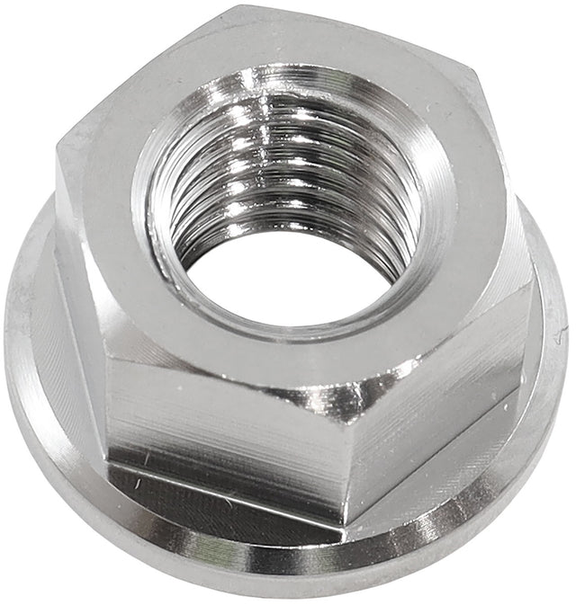 M8 x 1.25mm Titanium Hex Nut 6 Point Single M8 x 1.25 AF3502-0020 - Aeroflow