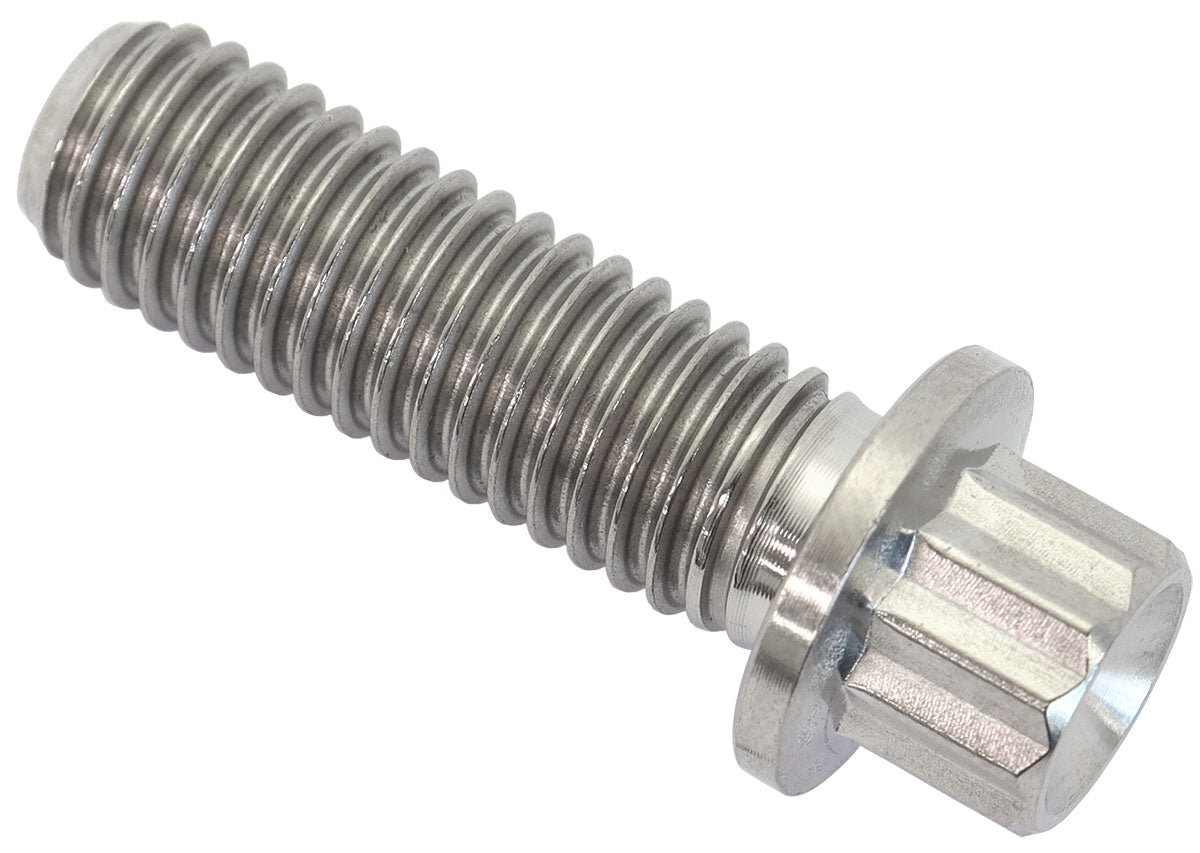 M8 x 1.25 Titanium Bolt 25mm UHL12 Point Single M8 x 1.25mm AF3502-0984 - Aeroflow