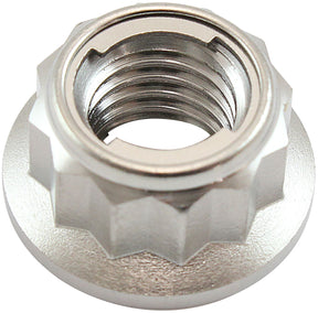 M10 x 1.25 Titanium Locking Nut 12 Point Single M10 x 1.25mm AF3503-0011 - Aeroflow