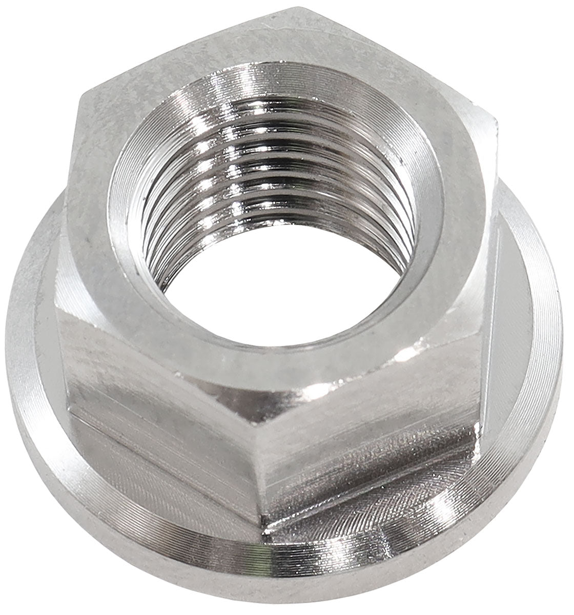 M10 x 1.25mm Titanium Hex Nut 6 Point Single M10 x 1.25 AF3503-0020 - Aeroflow