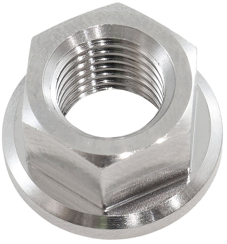 M10 x 1.25mm Titanium Hex Nut 6 Point Single M10 x 1.25 AF3503-0020 - Aeroflow