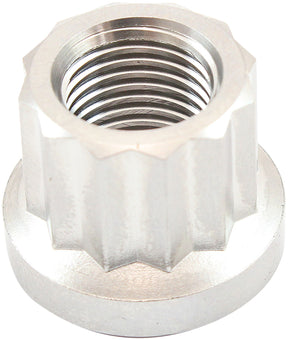 M12 x 1.25mm Titanium Nut 12 Point Single M12 x 1.25 AF3505-0010 - Aeroflow