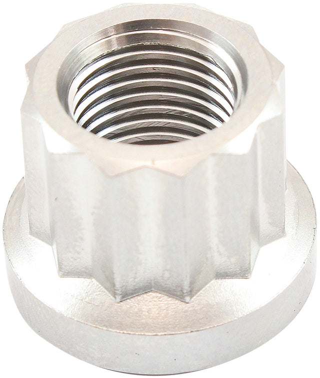 M12 x 1.25mm Titanium Nut 12 Point Single M12 x 1.25 AF3505-0010 - Aeroflow