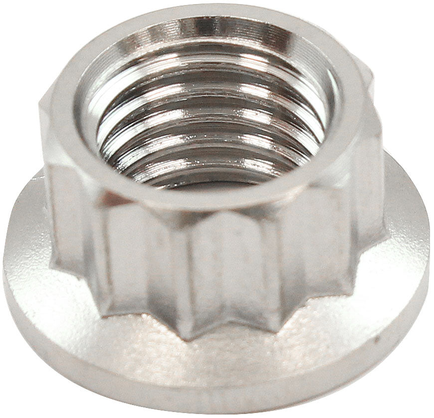 5/16" UNF Titanium Nut 12 Point Single 5/16"-24 AF3513-0010 - Aeroflow