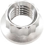1/2" UNC Titanium Nut 12 Point Single 1/2"-13 AF3518-0010 - Aeroflow