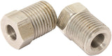 S/S Inverted Flare Tube Nut 3/16" Hard Line To 7/16-24 AF365 - Aeroflow