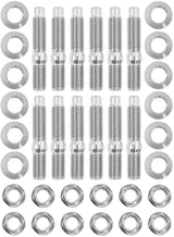 GM LS Header Stud Kit M8 Titanium 6 Point Hex Head Turbo Exhaust AF3699-0401 - Aeroflow