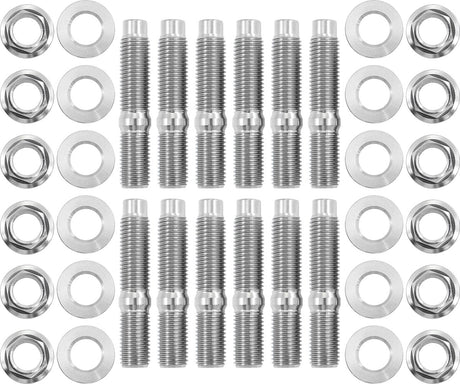Nissan RB25 Header Stud Kit Titanium 6 Point Hex Head RB30 Turbo Exhaust RB20 3699-1901 AF3699-1901 - Aeroflow