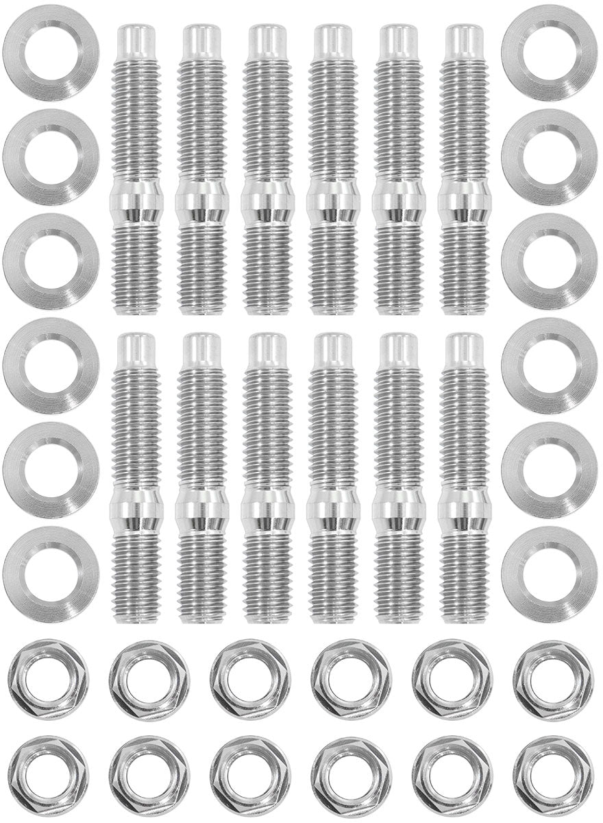 Nissan RB26 Header Stud Kit Titanium 6 Point Hex Head Turbo Exhaust AF3699-2001 - Aeroflow