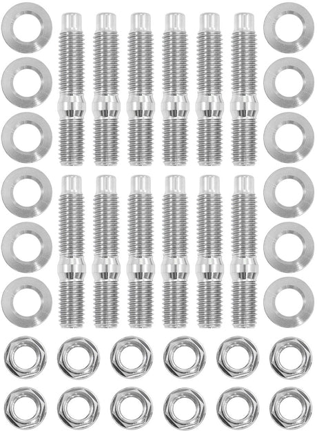 Nissan RB26 Header Stud Kit Titanium 6 Point Hex Head Turbo Exhaust AF3699-2001 - Aeroflow