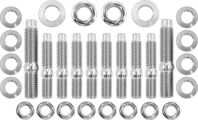 Mitsubishi Evo Header Stud Kit Titanium 6 Point Hex Head 4G63 Turbo Exhaust AF3699-2401 - Aeroflow