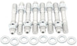 Blower Stud Kit Silver Studs Silver Finish 2.9" OAL AF37-0603 - Aeroflow