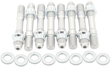 Blower Stud Kit Silver Studs Silver Finish 2.9" OAL AF37-0603 - Aeroflow