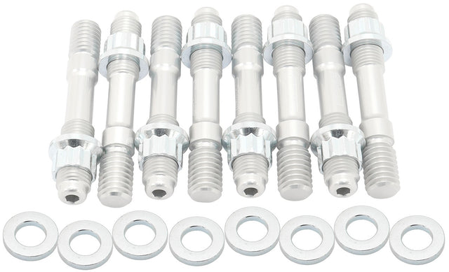 Blower Stud Kit Silver Studs Silver Finish 2.9" OAL AF37-0603 - Aeroflow