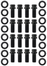 Small Block Chev Header Bolts 12 Point Black x 12 3/8 .750" Univer AF37-1003 - Aeroflow