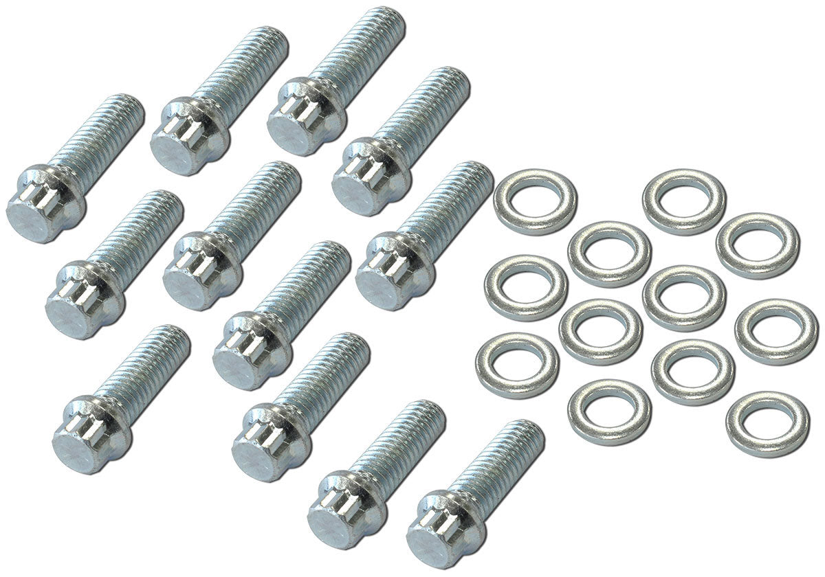 Intake Bolts 3/8-16 1" UHL 12 Point Head Pack Of 12 AF37-1200 - Aeroflow