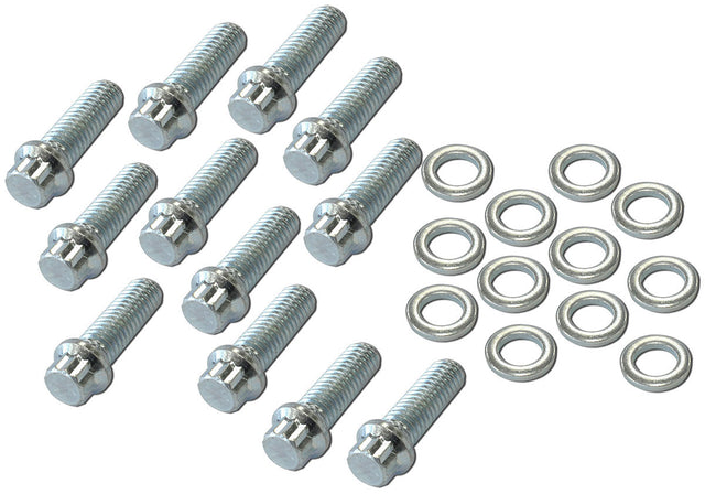 Intake Bolts 3/8-16 1" UHL 12 Point Head Pack Of 12 AF37-1200 - Aeroflow