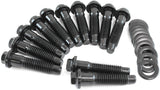 Chrysler Intake Bolts Black 12 Point Head Small Big Block AF37-1215 - Aeroflow