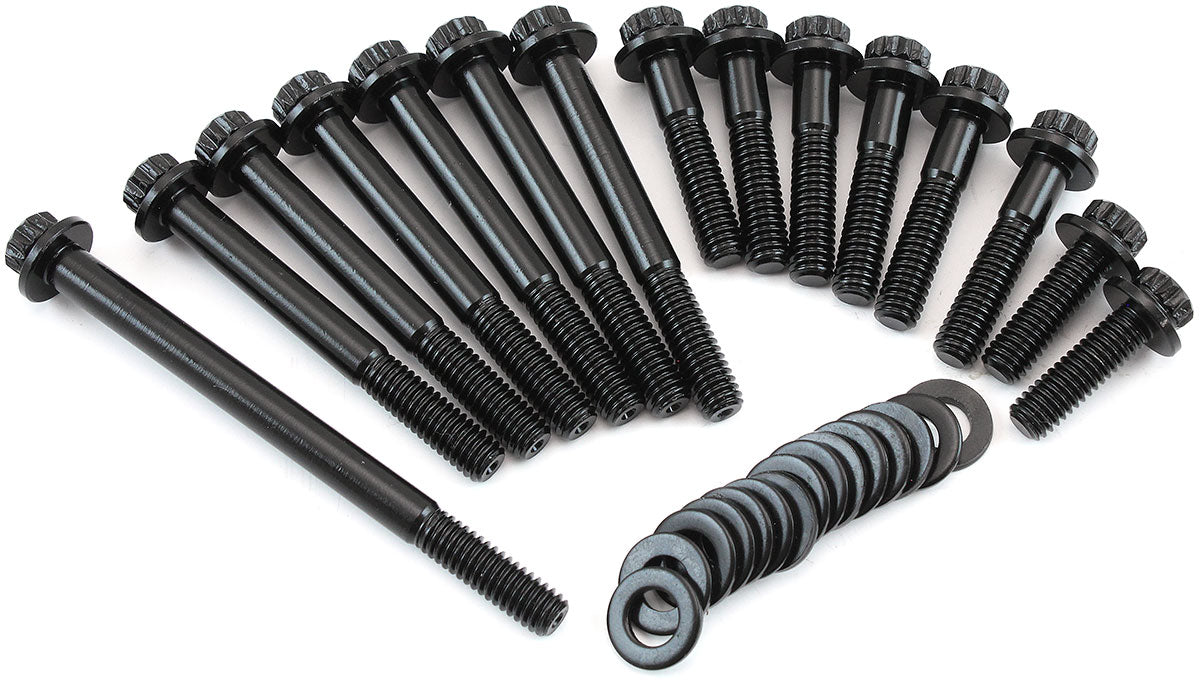 Holden Timing Cover Water Pumpbolt Kit 8740 308 253 V8 Black 12 Point AF37-1629 - Aeroflow