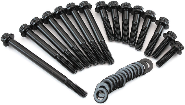 Holden Timing Cover Water Pumpbolt Kit 8740 308 253 V8 Black 12 Point AF37-1629 - Aeroflow