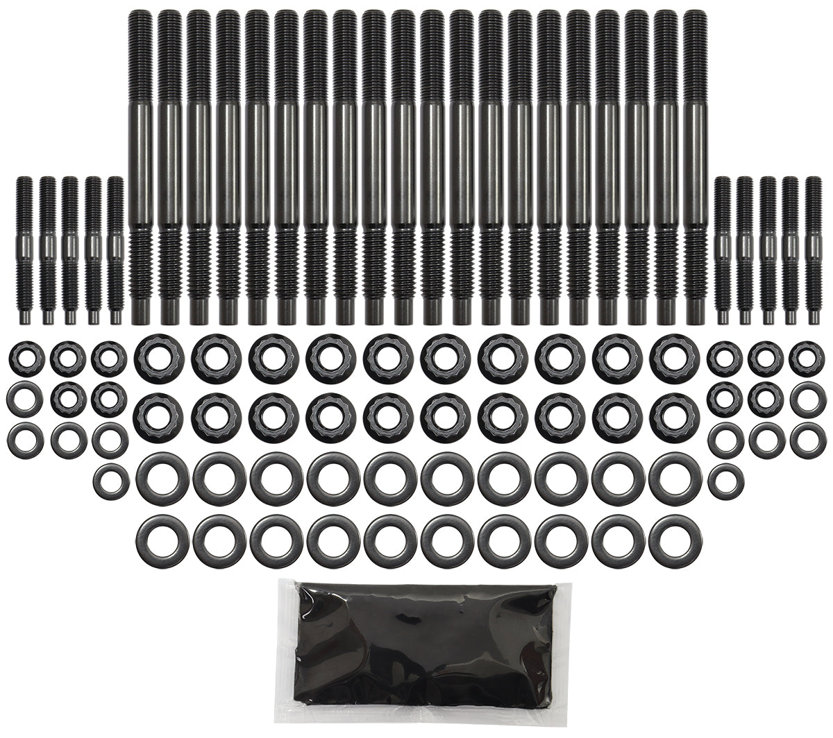 GM LS Head Stud Kit Even Size 12 Point 2004 & On AF37-2025 - Aeroflow