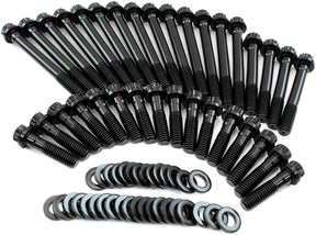 Small Block Chev Head Bolt Kit 12 Point 23 Deg OEM Iron Heads AF37-2100 - Aeroflow