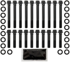 Small Block Ford 1/2 Head Bolt Kit 351 Windsor 12 Point SBF AF37-2117 - Aeroflow