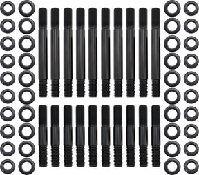 Small Block Chev Main Stud Kit 4 Bolt Large Journal SBC AF37-2202 - Aeroflow
