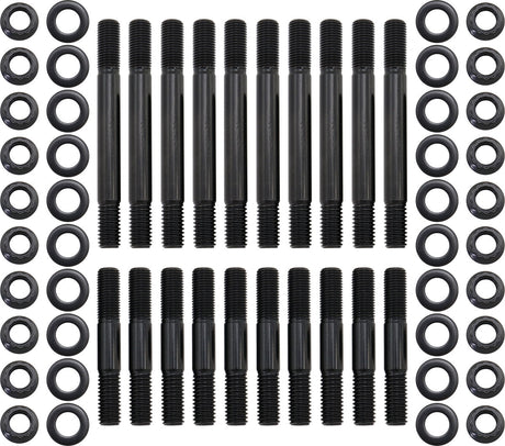 Small Block Chev Main Stud Kit 4 Bolt Large Journal SBC AF37-2202 - Aeroflow