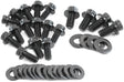 Small Block Chev Oil Pan Bolt Kit Std Gask 12 Point Black SBC AF37-2350 - Aeroflow