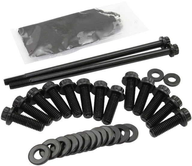 GM LS Oil Pan Bolt Kit 12 Point Black LS1 LS2 LS3 AF37-2355 - Aeroflow