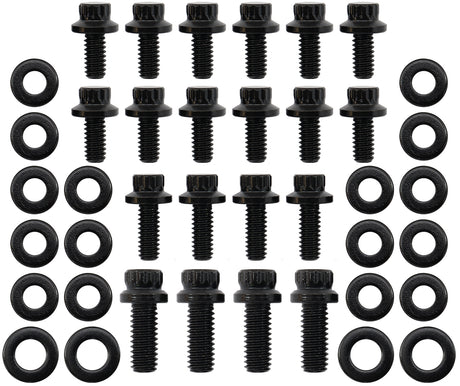 Holden V8 Oil Pan Bolt Kit 12 Point Black 253 308 304 AF37-2365 - Aeroflow