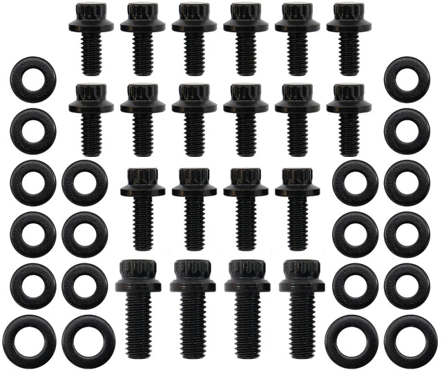 Holden V8 Oil Pan Bolt Kit 12 Point Black 253 308 304 AF37-2365 - Aeroflow