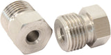 S/S Inverted Flare Tube Nut 3/16" Hard Line To 9/16"-20 AF370 - Aeroflow