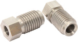 S/S Inverted Flare Tube Nut 3/16" Hard Line To M10 x 1.25 AF371 - Aeroflow