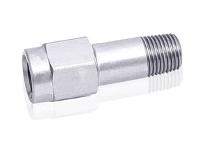 3/8" NPT Extension Silver Male To Female AF372-06S - Aeroflow