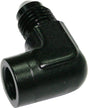 90 Deg Adaptor 1/8 NPT To -4 Black AF373-04BLK - Aeroflow